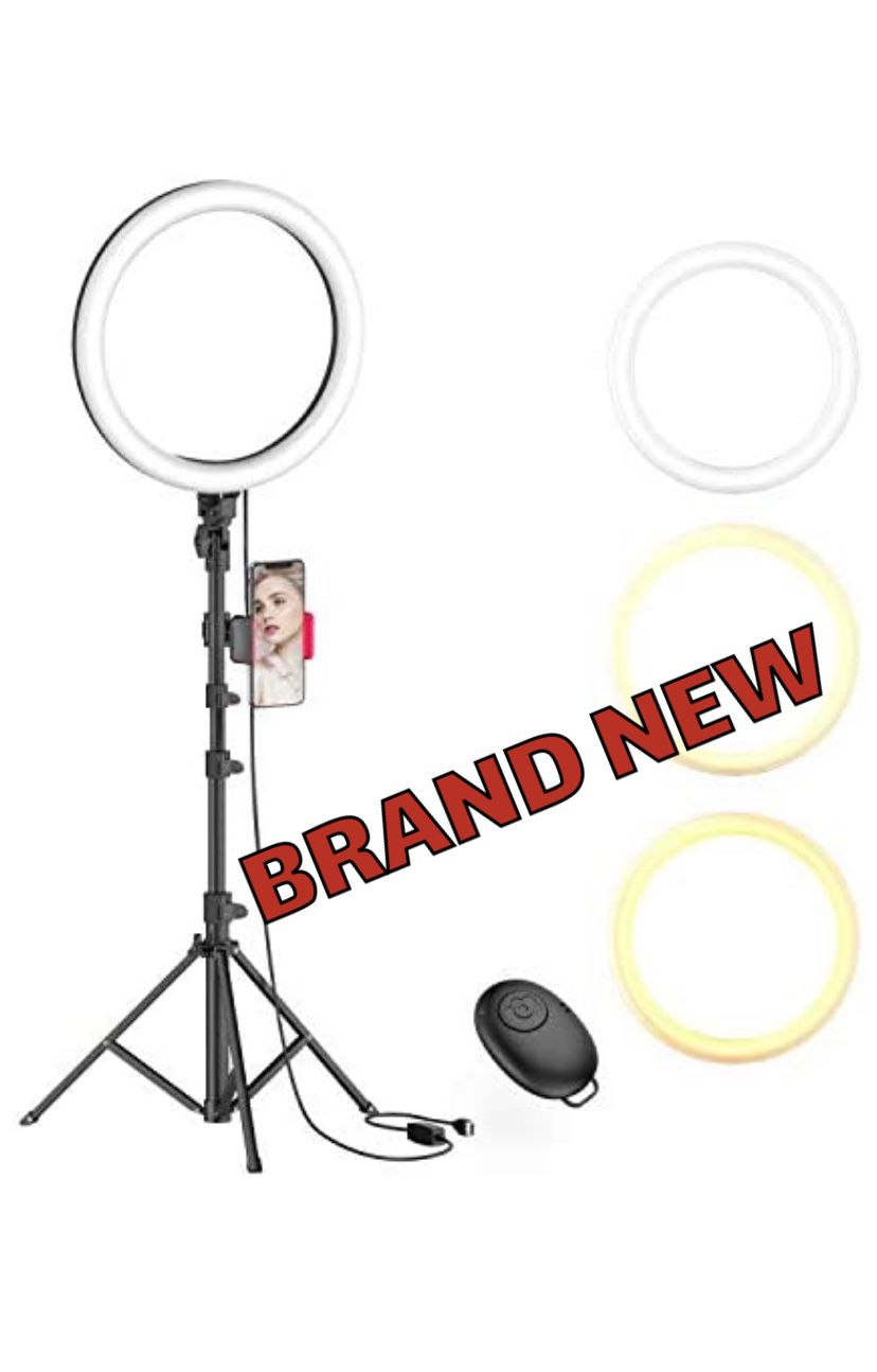 Ring Light with Tripod and Phone Holder 10”