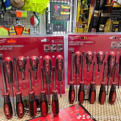 Milwaukee Combination Screwdriver Set (10-Piece) $35 EACH SET.