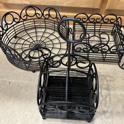 3piece Black Serving Set