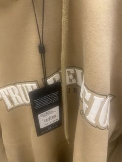 True religion hoodie Tan