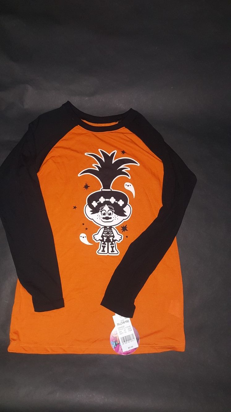 DreamWorks Trolls Halloween Tee| Color: Orange| Size: XL(14/16)