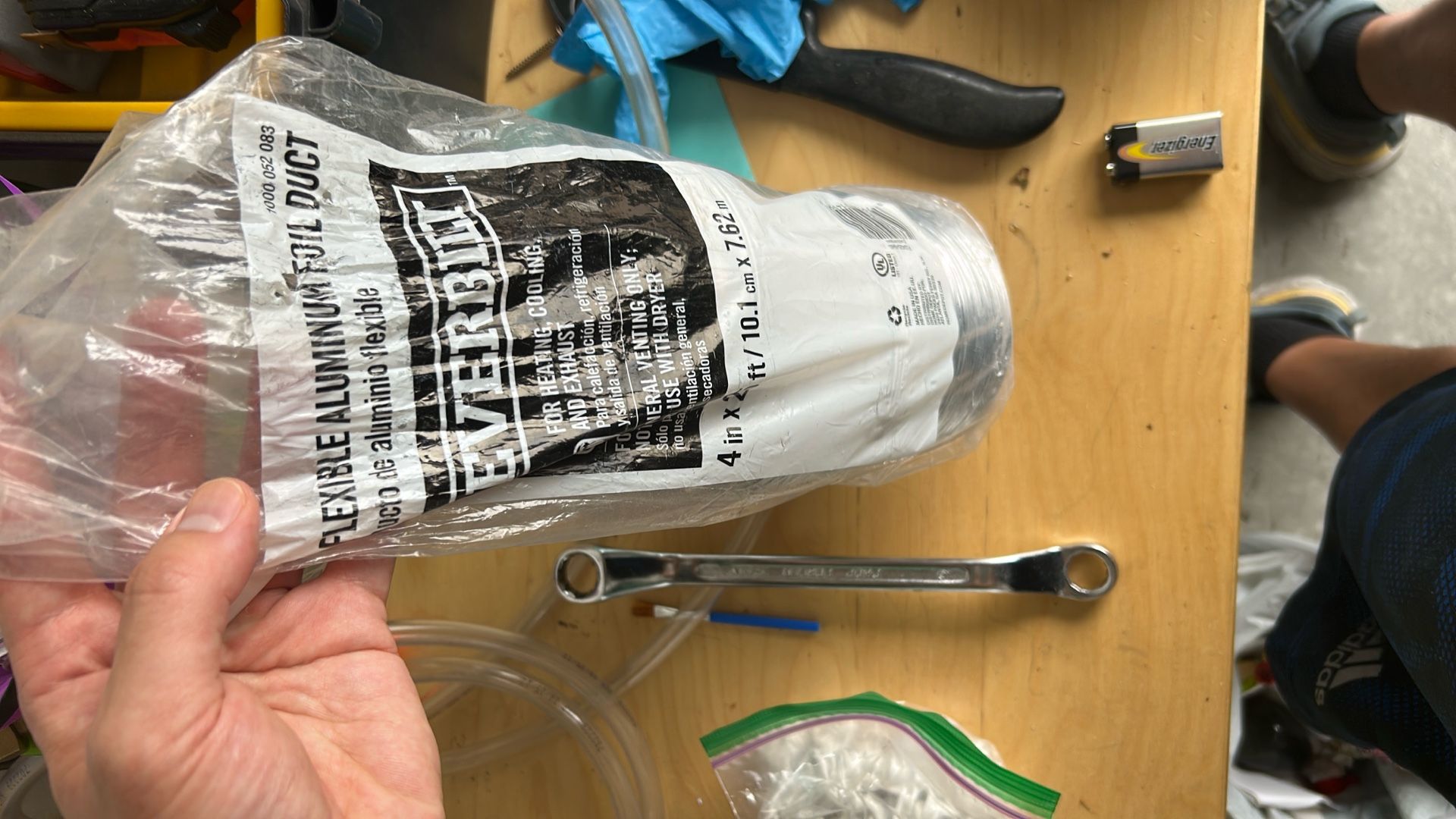 Everbilt 4x25 Aluminum Foil Duct For Heating Cooling And Exhaust