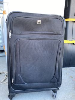 Black Travel Rolling Luggage