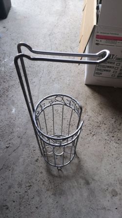 Toilet paper holder.