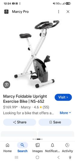 Folding exercise bike