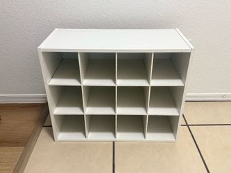 White 12-Cubby Storage Organizer