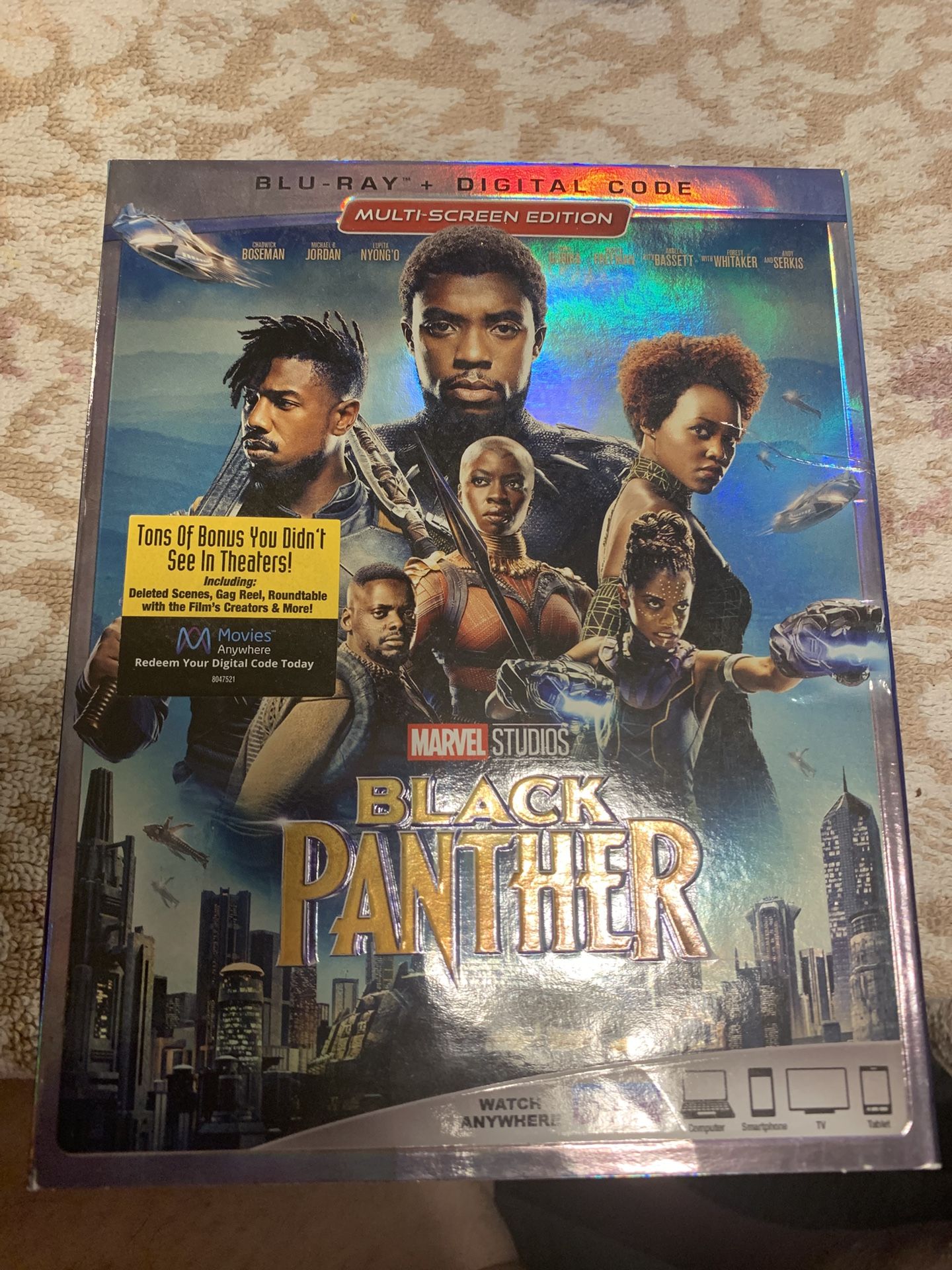 Avatar Black panther Lone Survivor Blu Ray DVD