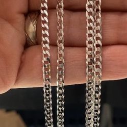 925 sterling silver 20" cuban