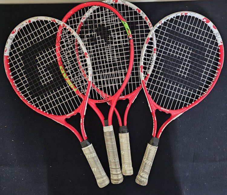 4 Tennis Rackets 