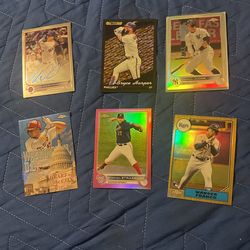 6 Baseball Card Lot 1 Autograph, 1 Numbered, And More