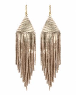 Gorgeous hand beaded drop dangle earrings