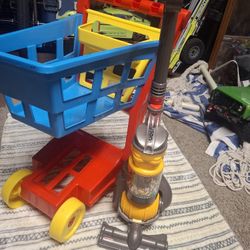 Play Shopping Cart And Vacuum 