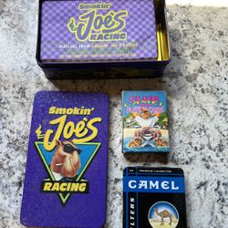 Camel Racing Tin 2 of 2 with matches Cards and extra tin 