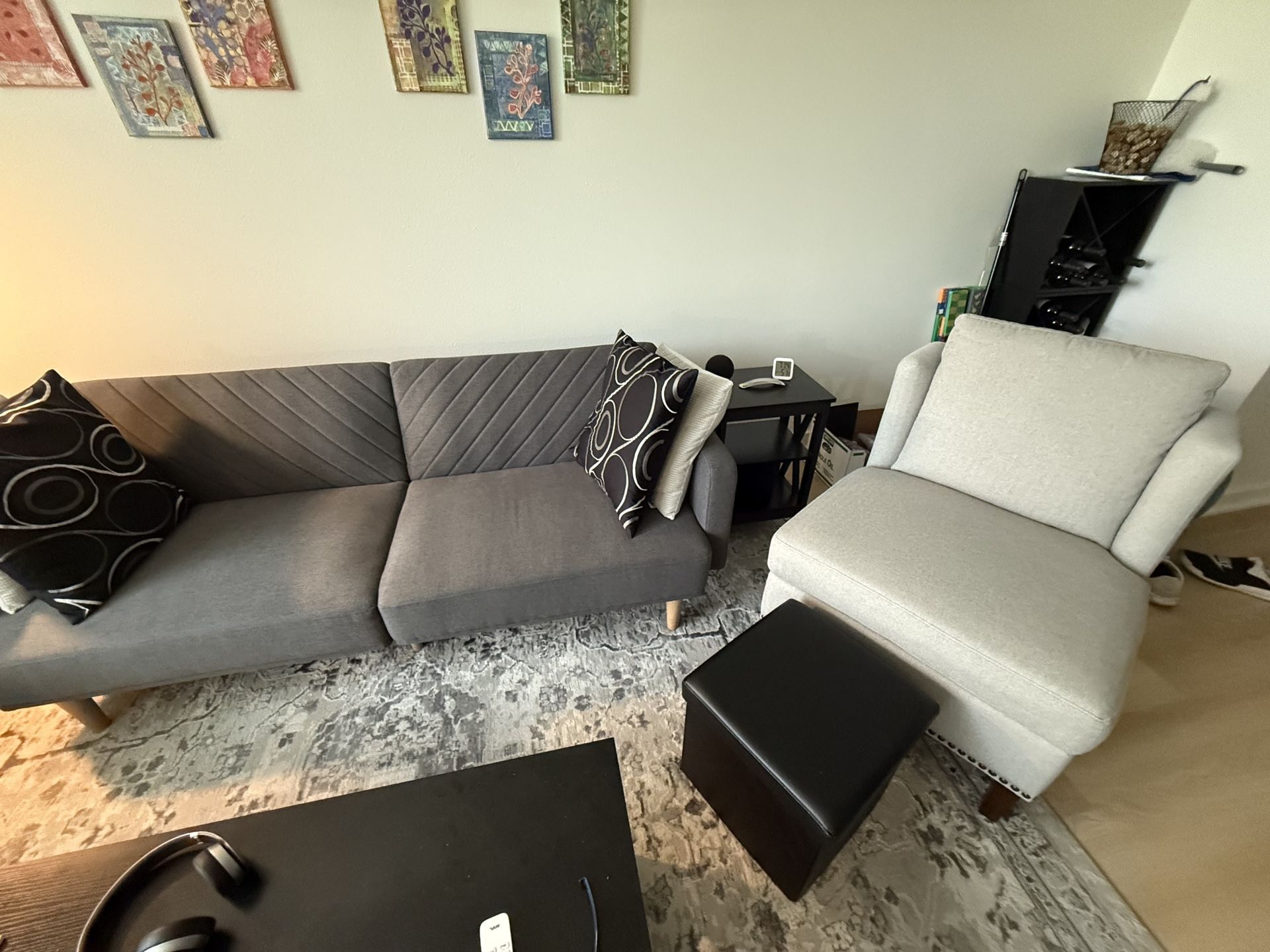 Ottomans 2 With Storage Leather