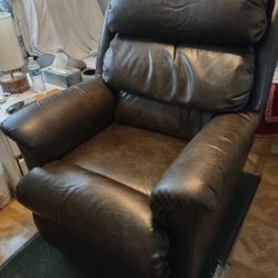 Brown Leather Lift Chair