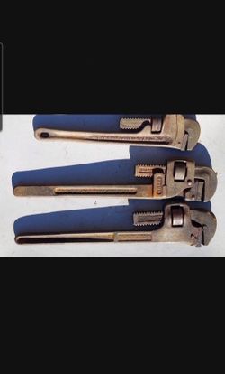 Heavy Duty American Made 18 Inch Rigid  Trimo Pipe Wrench $30 Each