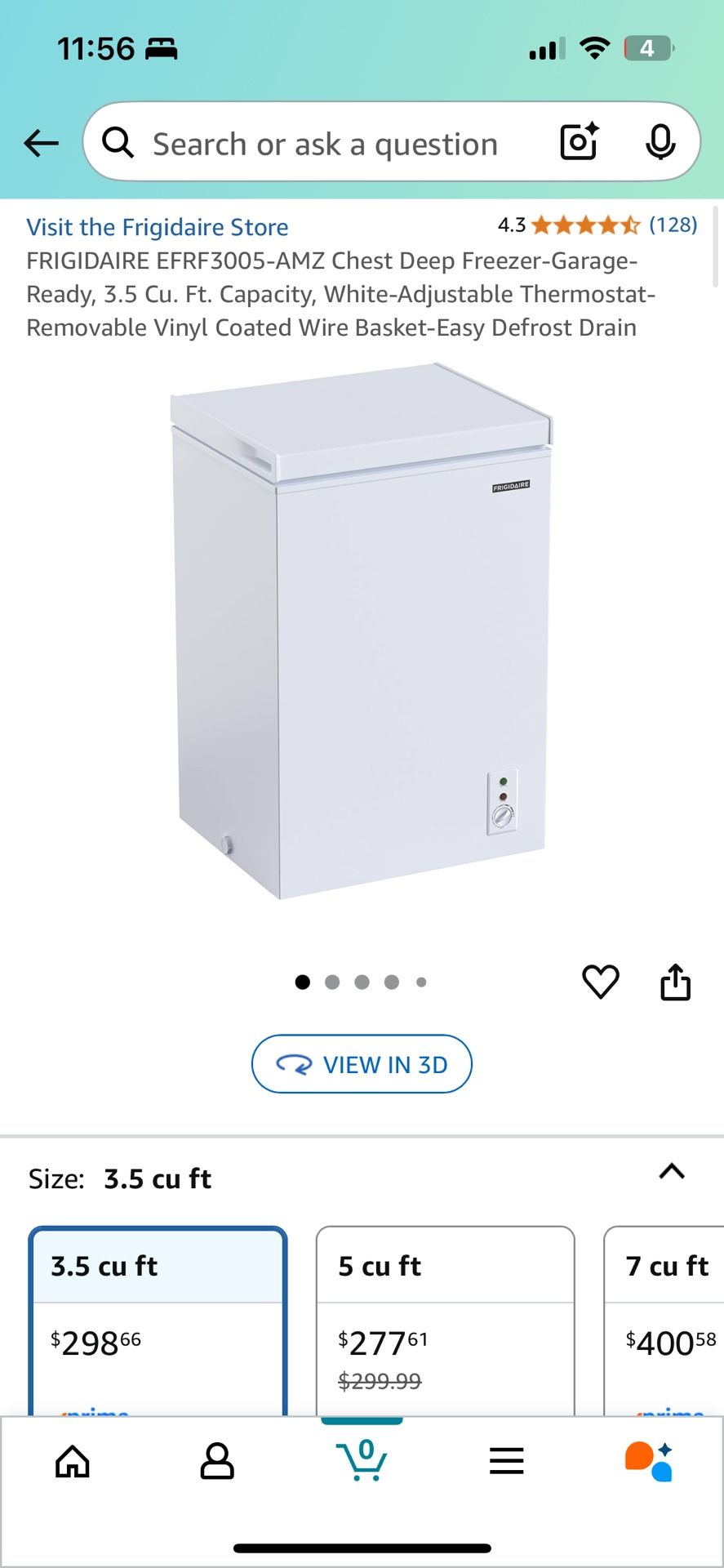 brand new chest freezer