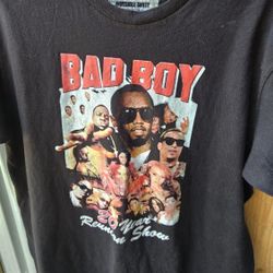 Bad Boy 20 years reunion show t-shirt
Invisible Bully New York 
Size medium 