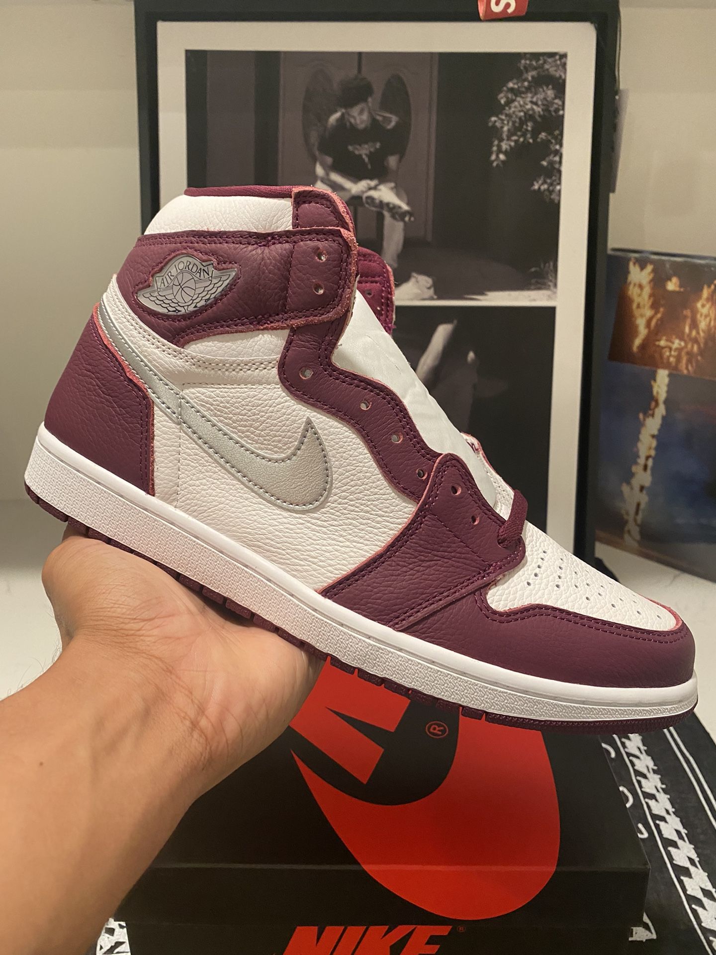 SIZE 11 - AIR JORDAN 1 RETRO HIGH BORDEAUX 2021