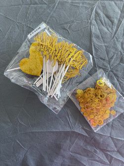 Cupcake Toppers, confetti