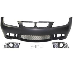 For 06-08 BMW Pre-LCI E90 3 Series, M3 Style Fog Type Front Bumper w/o PDC