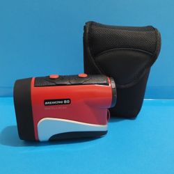Breaking 80 Intelliscan PINSENSOR Red Golf Rangefinder W/ Case.