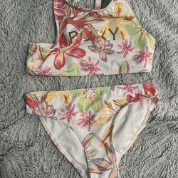 Girl Roxy 2 Pieces Swimsuit Size 7