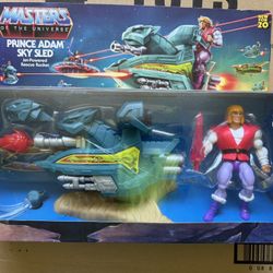 Masters Of The Universe, Prince Adam Sky, Sled, And Figure