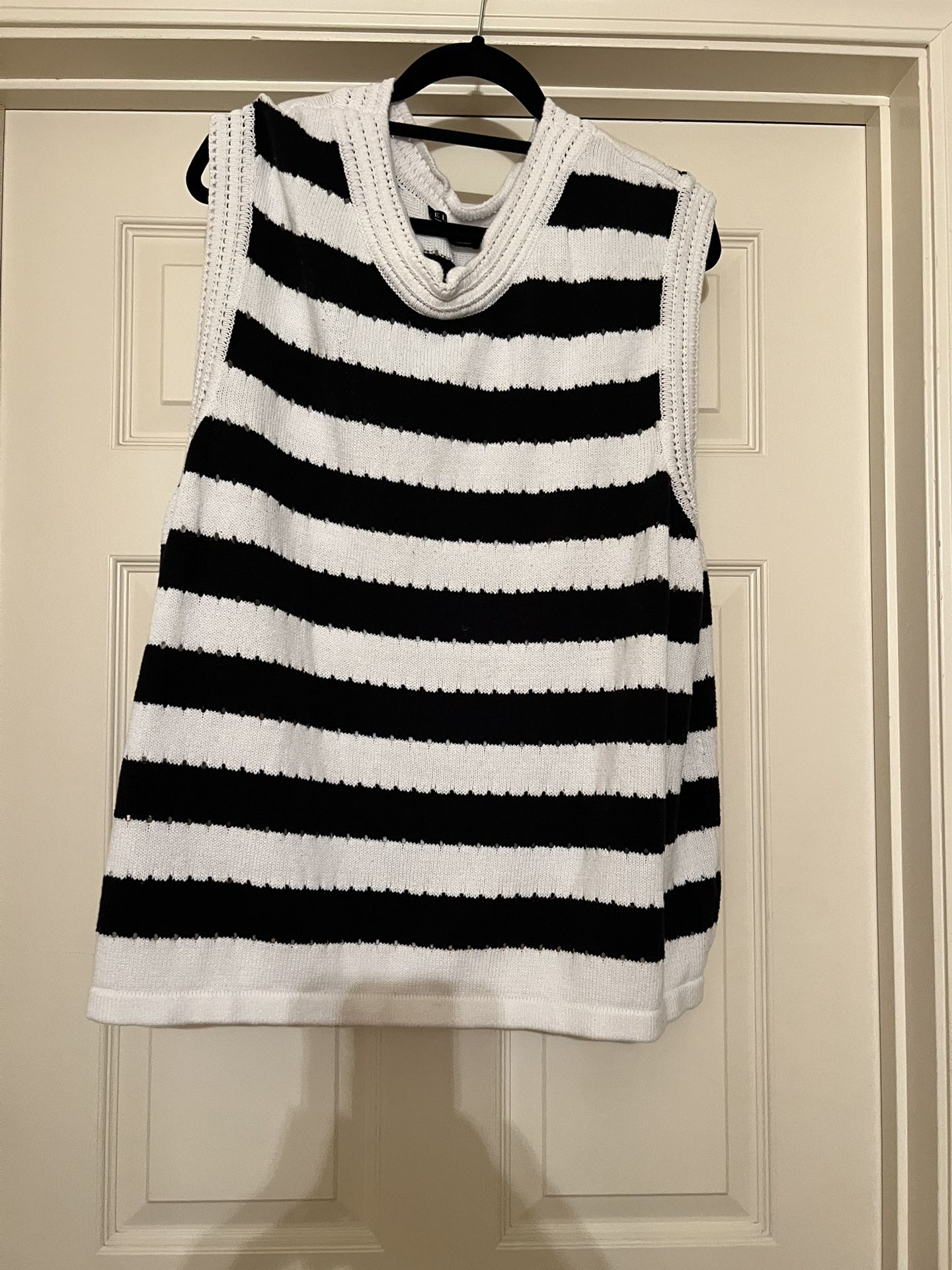 Eloquii Striped Sweater Vest