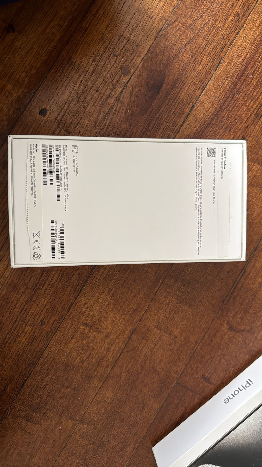 iPhone 15 Promax 256 GB