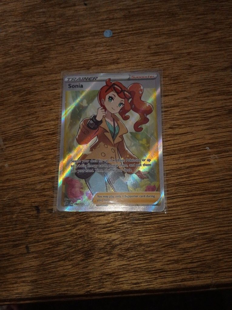 Sonia Full Art Trainer. #192 from Rebel Clash