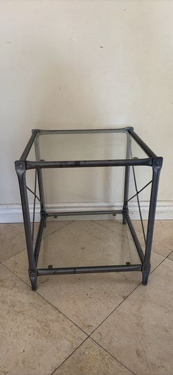 IKEA Laxvik Glass Side Table