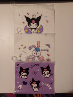 3 Sanrio snack bags waterproof /washable
