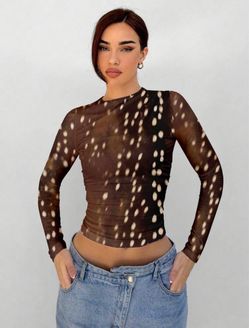 Deer print shirt