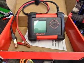 Snap on battery tester