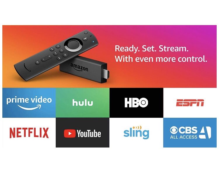 Fire TV Stick with Alexa Voice Remote, streaming media player (Includes $45 Sling TV credit)