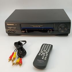 Panasonic VCR with Remote Control And Cable. Works Fine.