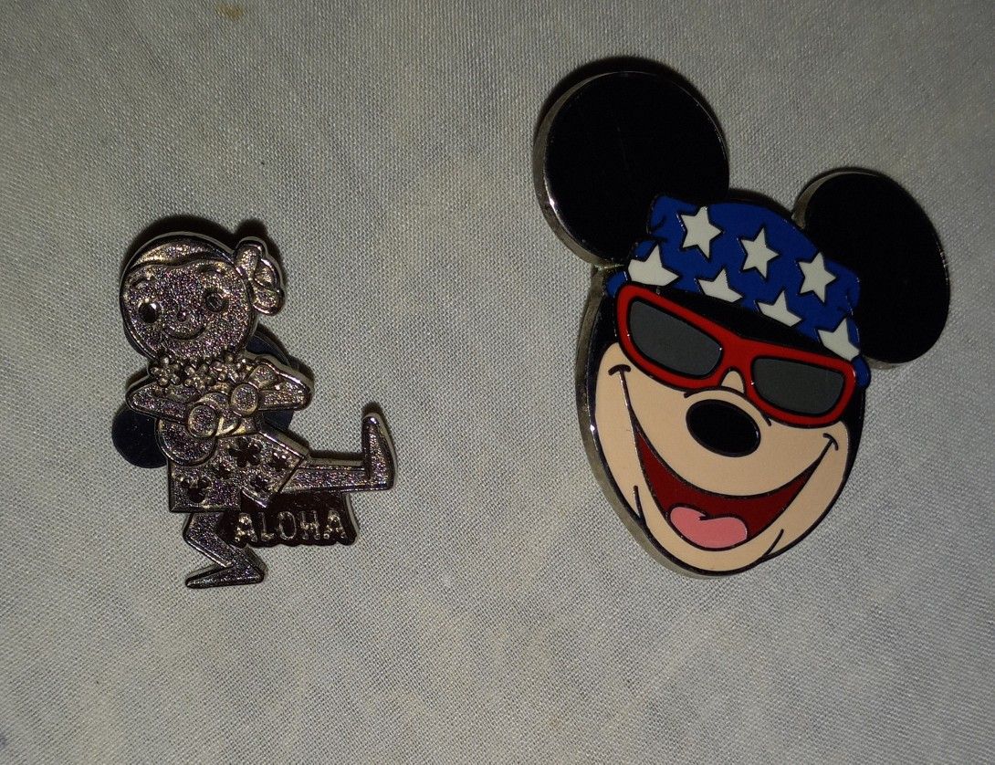 Disney Biker & Disney Aloha 2014 Pins