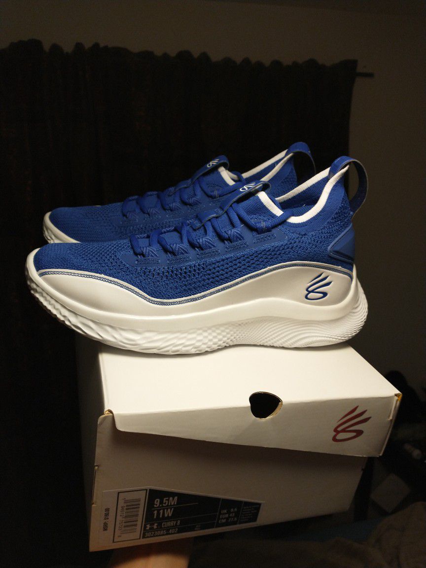 New Under Armour Curry 8 Flow Like Water Men Size 9.5 for Sale in