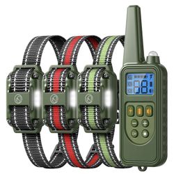 ✨ Collar de Entrenamiento para Perros con Control Remoto 🐶 📡 Alcance hasta 2600 ft para entrenar a tus perros a distancia