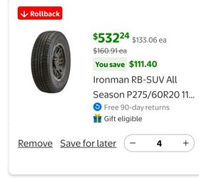 Ironman RB-SUV Tires.
