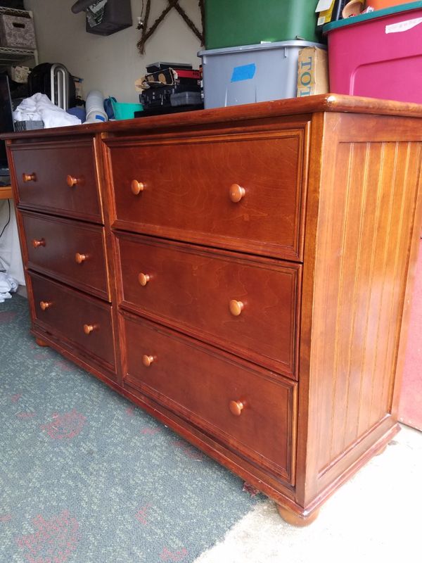 solid wood dresser 35 1/2" tall X 58" wide 18 1/2" Deep for Sale in