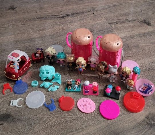 Lol, Surprise, Toys Small Dolls 46 Pieces In Very Nice Condition 