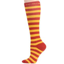 USC Trojans Women's Stripe Knee High Sock