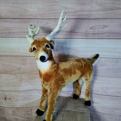 Melissa Doug Giant Deer Lifelike Stuffed Animal over 3 feet long