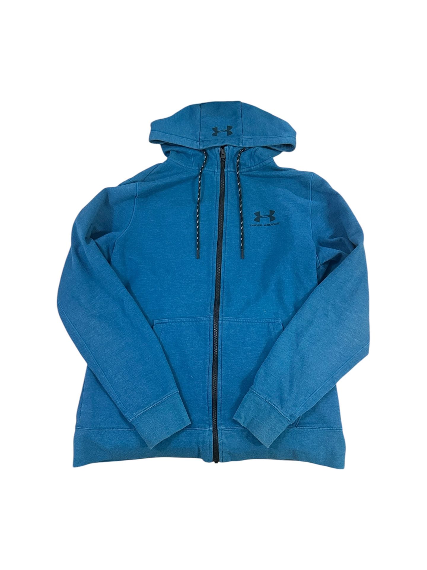 Under Armour Hoodie Jacket Sz L Full Zip Long Sleeve Turquoise (Defect Discount)