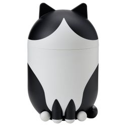 NEW IKEA GREJSIMOJS Cat Shaped Storage Box - Black / White w/Tags