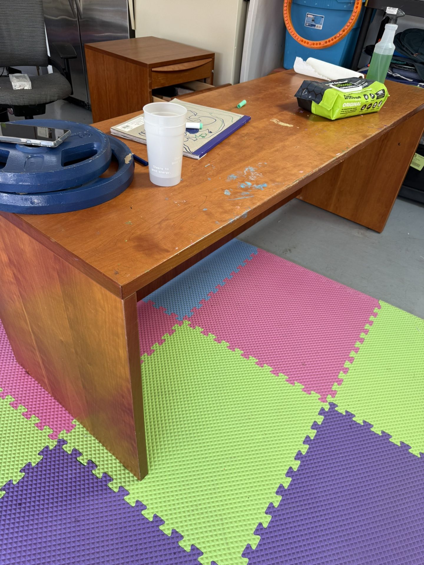 Desk With Filing Cabinet