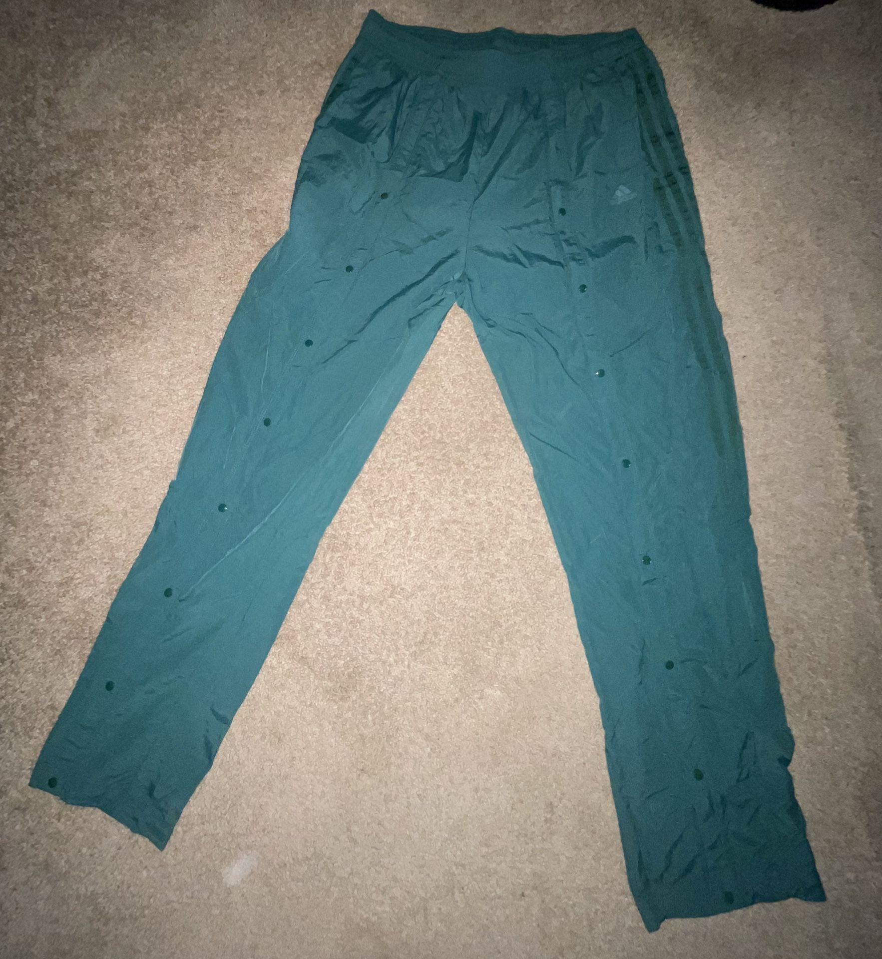 Adidas button down track pants
