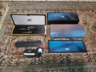 Montblanc Fountain Pen Set with Box and Certificate
